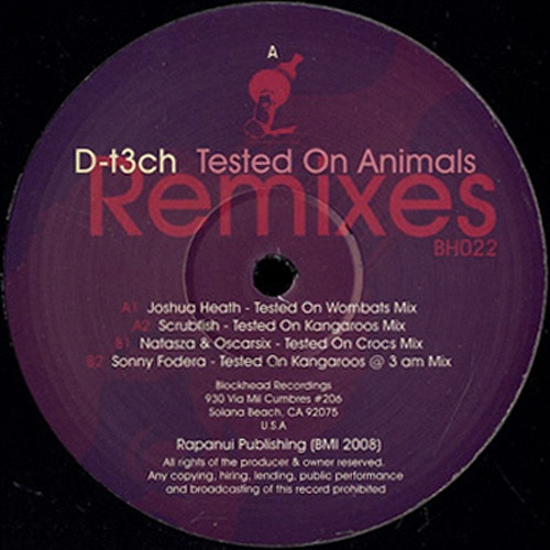 D-t3ch — Tested On Animals (Remixes)